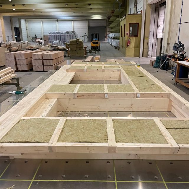 Holzrahmenbau Produktion Halle